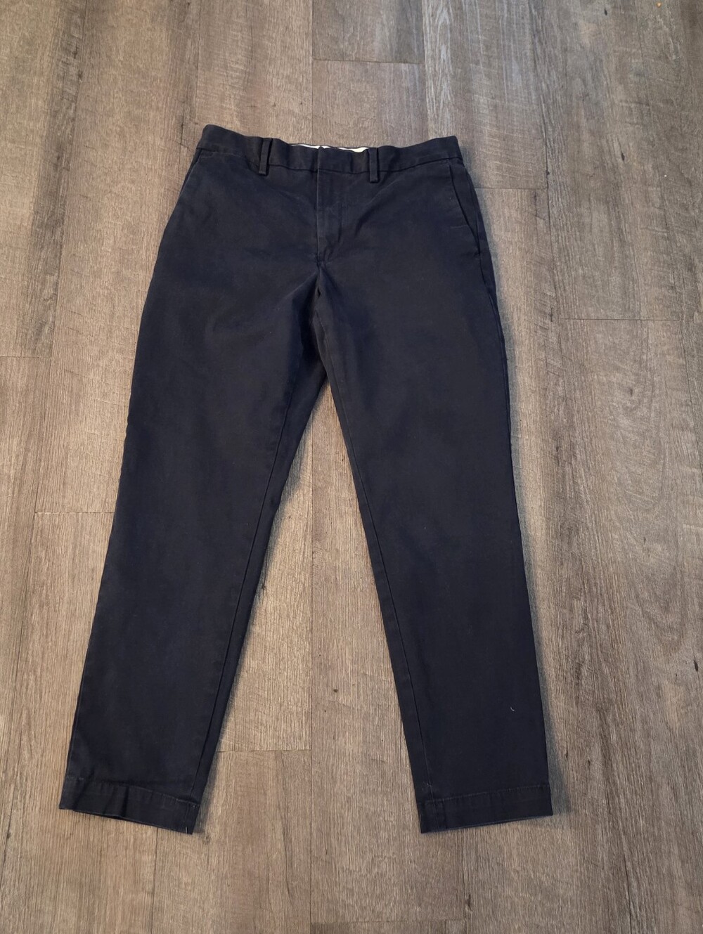 Banana Republic Mason Athletic Tapered Fit Chino Pants Navy Blue Mens 31x30